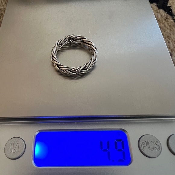 ❤️ Signed Hand Braided 925 Band Unisex Sz 9.5 Ring Celtic Viking Navajo 4.9 Gm - Picture 11 of 13